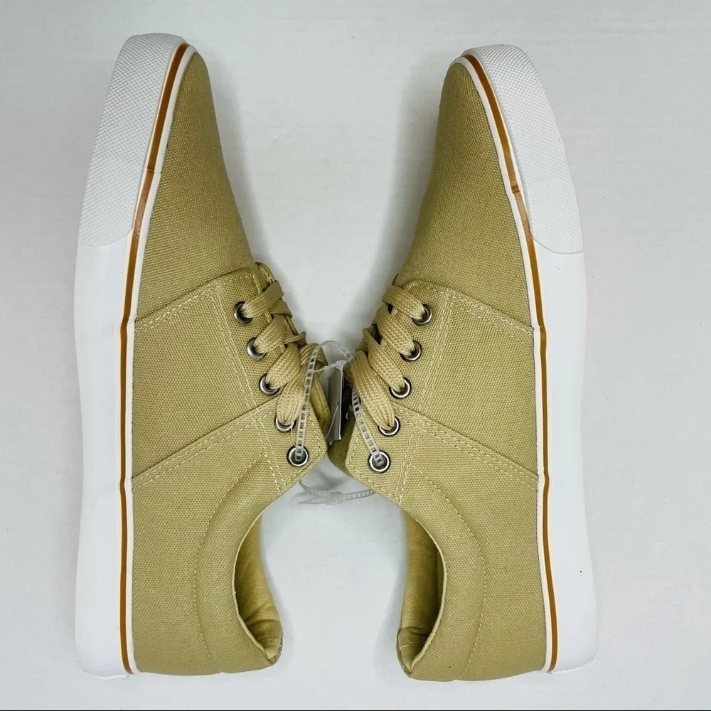 Sail Men's Lace-up Sneakers Style JIB Camel Color. - Picture 5 of 8